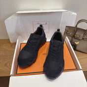 HM 26S BOUNCE SNEAKERS IN BLACK SUEDE AND FABRIC