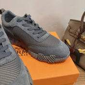 HM 26S BOUNCE SNEAKERS IN DARK GREY SUEDE AND FABRIC