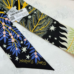 HERMES 25S SILK NECKERCHIEF 86 IN SILK 714354