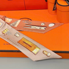 HERMES 25S SCARF TWILLY 86 IN SILK 987333