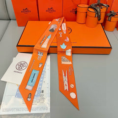 HERMES 25S SCARF TWILLY 86 IN SILK 987336