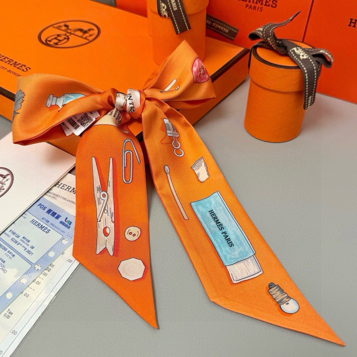 HERMES 25S SCARF TWILLY 86 IN SILK 987336