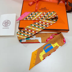 HERMES 25S SCARF TWILLY 86 IN SILK 987339