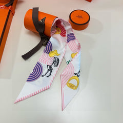 HERMES 25S SCARF TWILLY 86 IN SILK 987341