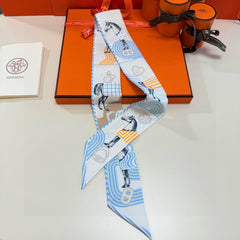 HERMES 25S SCARF TWILLY 86 IN SILK 987342