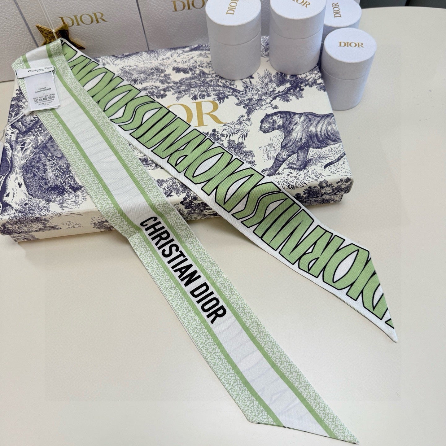 DIOR 26S SCARF 105CM IN SILK 259064