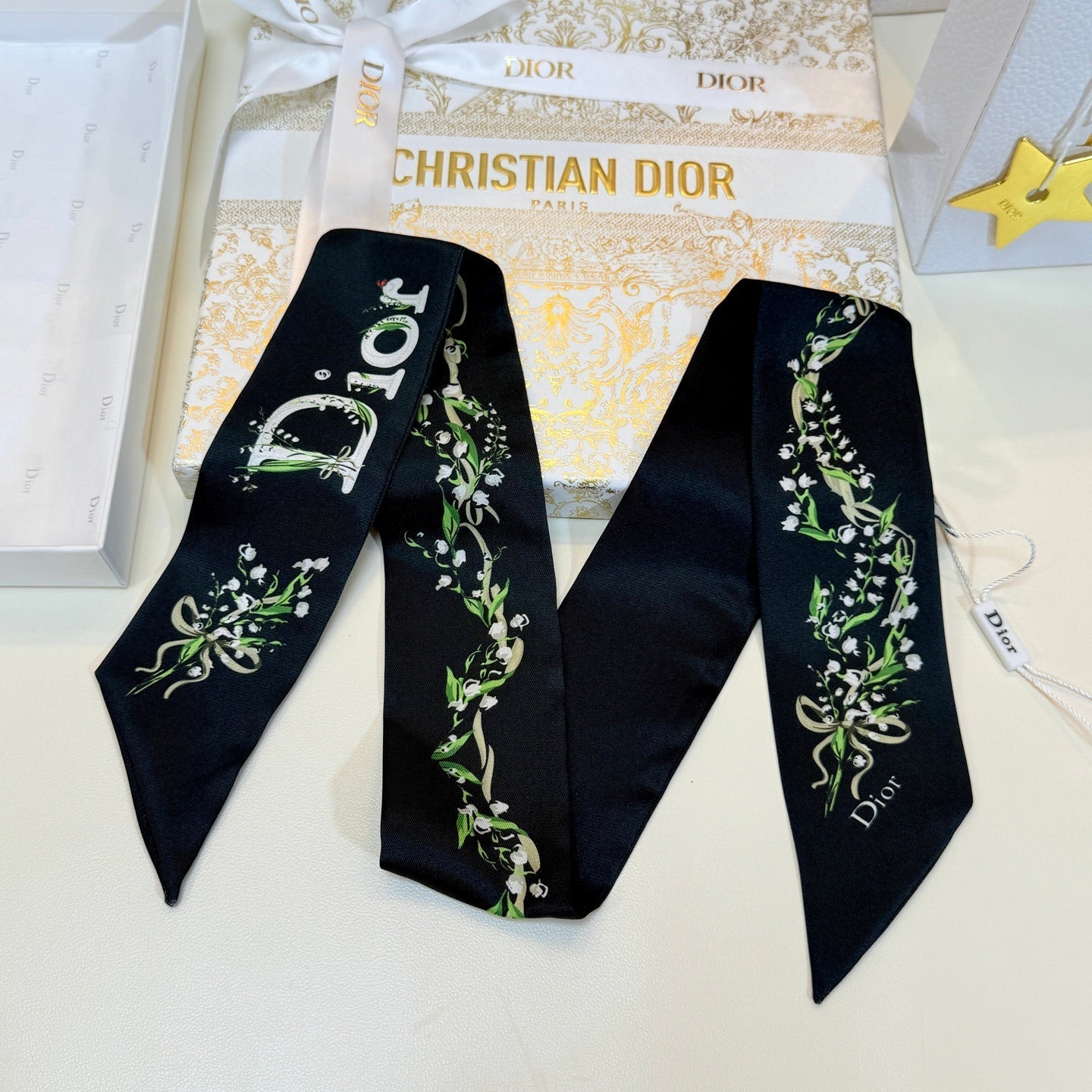 DIOR 26S SCARF 105CM IN SILK 304064