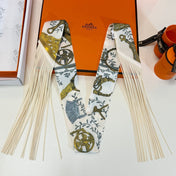 HERMES 26S TWILLY SCARF 86 IN SILK 498689