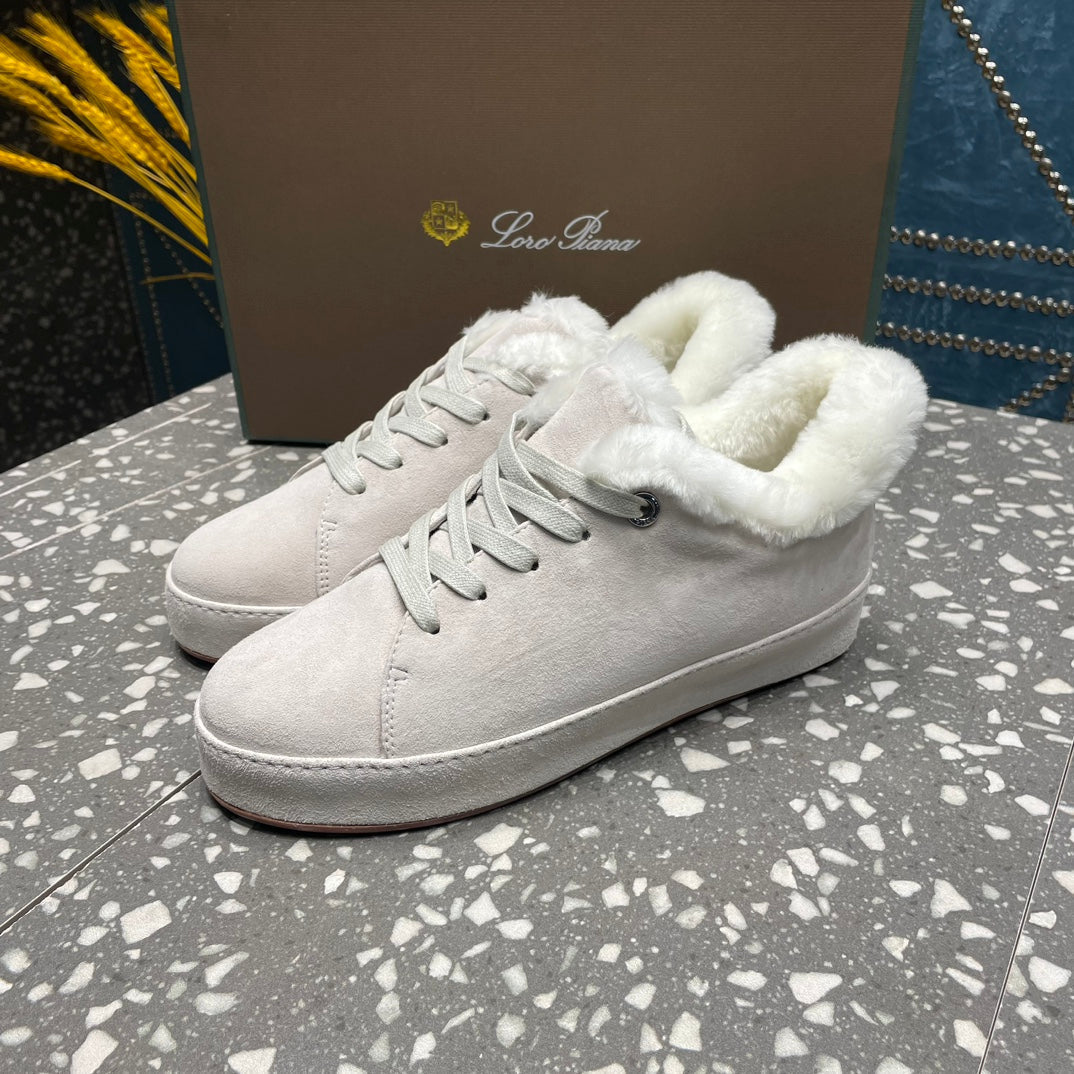LP WINTER NUAGES SNEAKERS WHITE LAMBSKIN