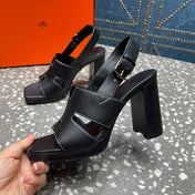 ERIS SANDAL 95 BLACK LAMBSKIN