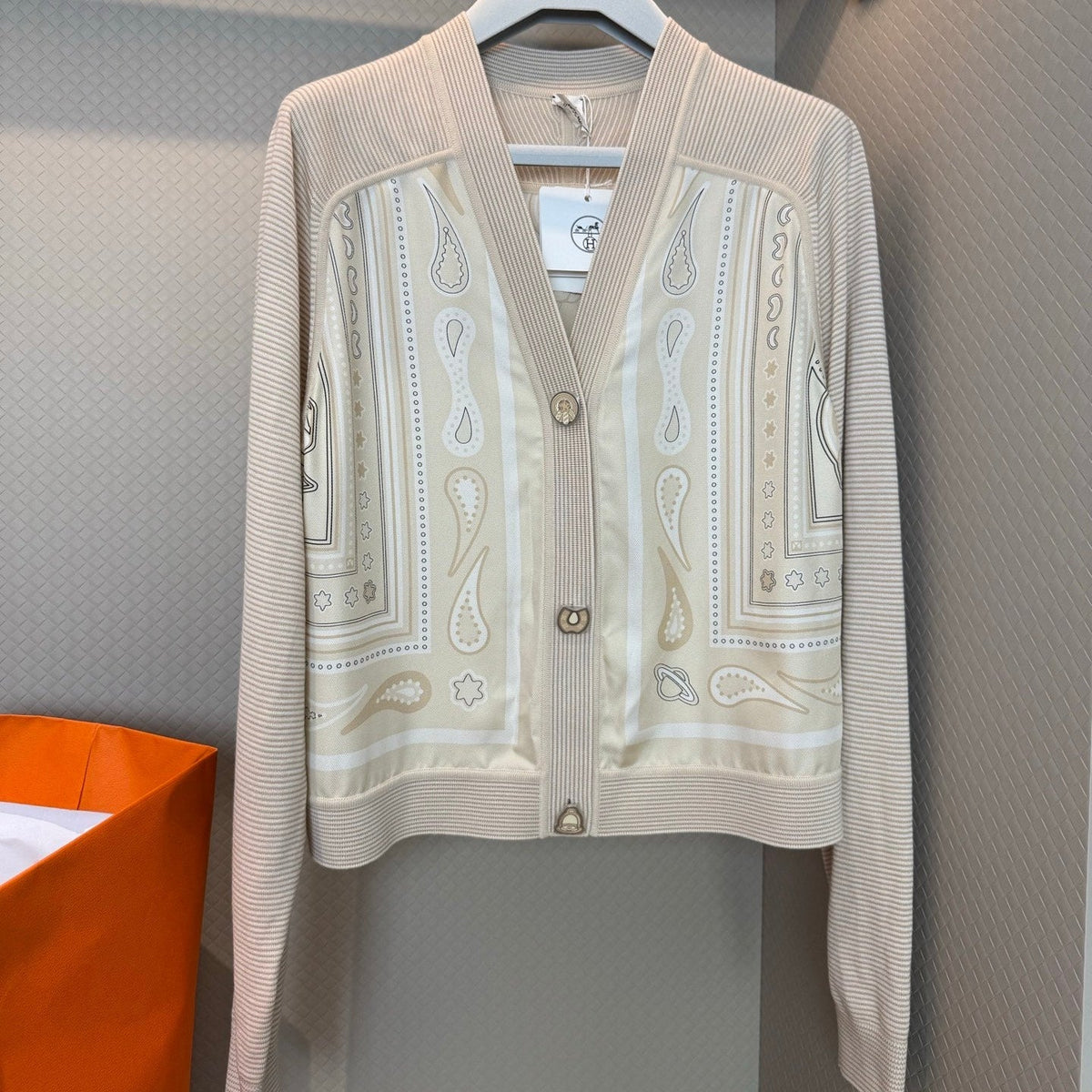 HERMES 25S SILK JACKET 458