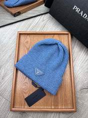 BEANIE HAT IN DOGGER BLUE WOOL 332396