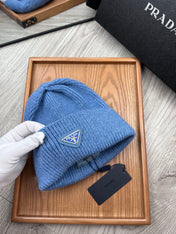 BEANIE HAT IN DOGGER BLUE WOOL 332396