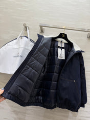 MONCLER 25S COTTON DENIM HOODED JACKET 345