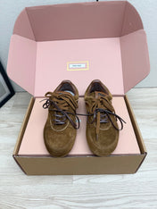 MIUMIU 26S SNEAKERS IN BROWN SUEDE STYLE 10