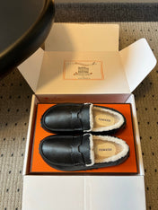 HM 26S DESTIN LOAFERS IN BLACK CALFSKIN