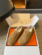 HM 26S DESTIN LOAFERS IN LIGHT BROWN SUEDE