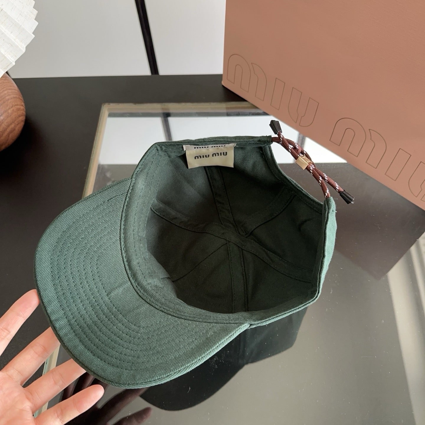 MIUMIU 26S BASEBALL CAP 329818