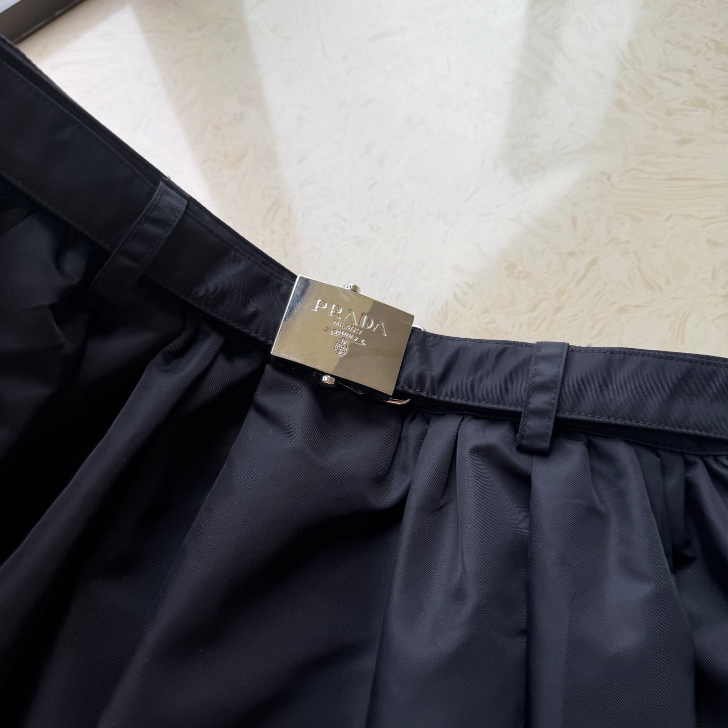 PRADA 26S PLEATED MIDI SKIRT STYLE 941