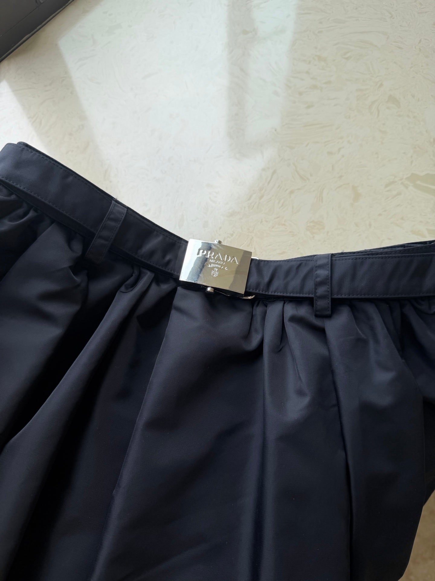 PRADA 26S PLEATED MIDI SKIRT STYLE 941