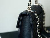 CHANEL 25S KELLY IN BLACK LAMBSKIN WITH GOLD HARDWARE