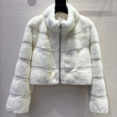 DIOR 25S SHORT VELVET MINK COAT 573