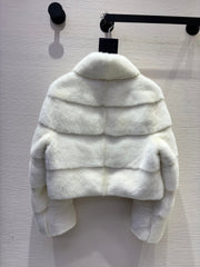 DIOR 25S SHORT VELVET MINK COAT 573