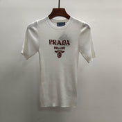 PRADA 26S SHORT-SLEEVE KNIT TOP STYLE 999