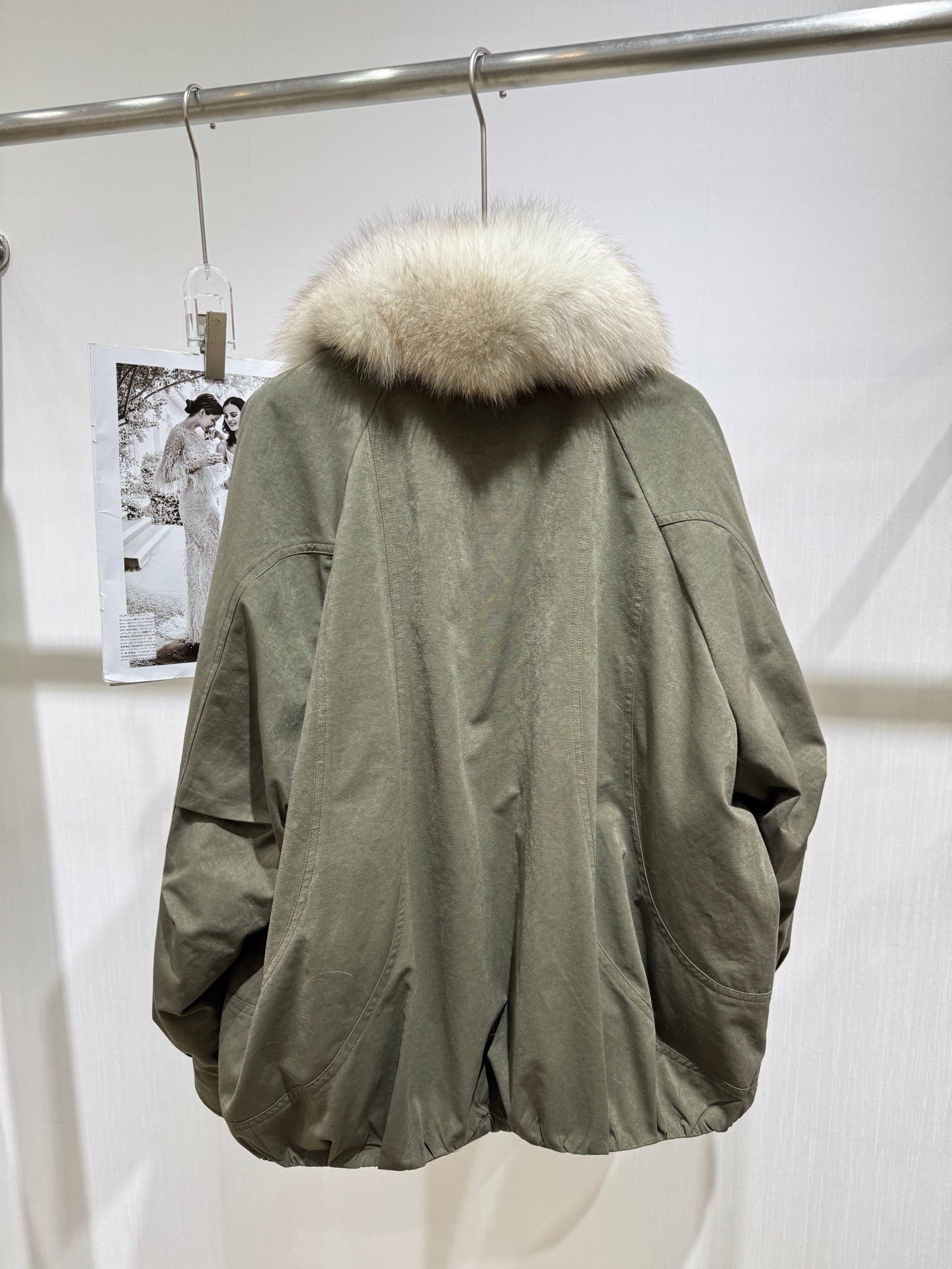 MAXMARA 26S FUR-TRIMMED SUEDE JACKET 294