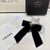 BOW HAIR CLIP IN BLACK VELVET 406114