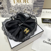 BLACK SILK SCRUNCHIE 432826