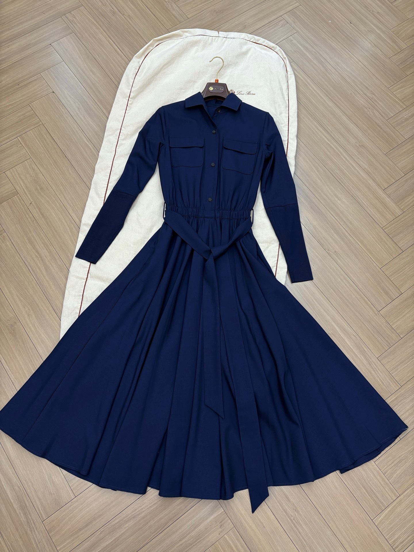 LORO PIANA 26S MAXI SHIRT DRESS 938