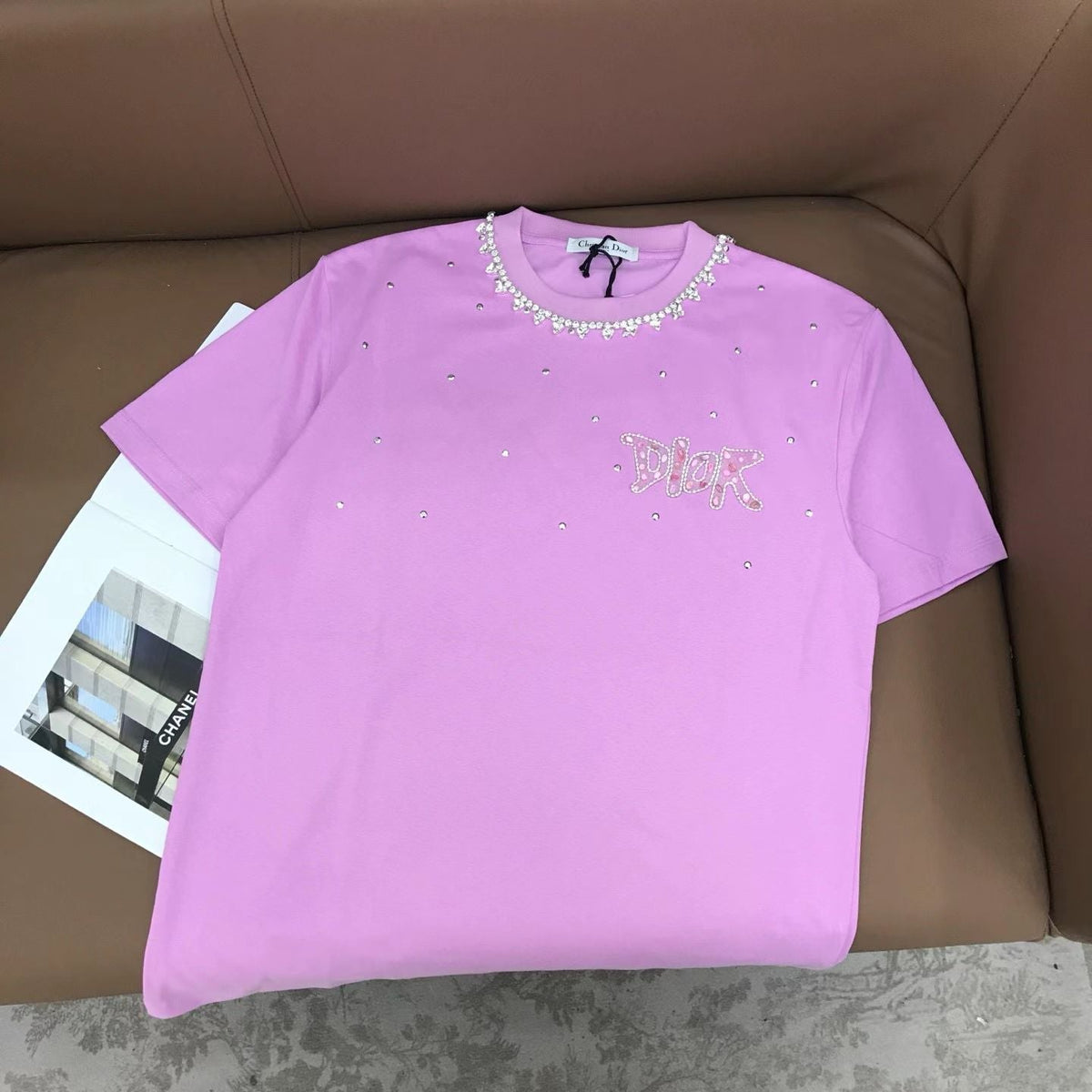 DIOR 25S SHORT-SLEEVE CREW NECK T-SHIRT 855