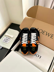 LOEWE 26S BALLET RUNNER 2.0 IN BLACK SUEDE AND NYLON