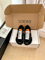 LOEWE 26S BALLET RUNNER 2.0 IN BLACK SUEDE AND NYLON