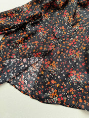 GUCCI 26S LONG-SLEEVE FLORAL BOW-TIE BLOUSE 485
