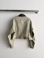 PRADA 26S LEATHER COLLAR JACKET STYLE 938