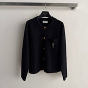 YSL 26S BUTTON-UP KNIT JACKET 427