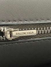 RODEO MEDIUM BAG 35 IN GREY SMOOTH CALFSKIN SILVER HARDWARE