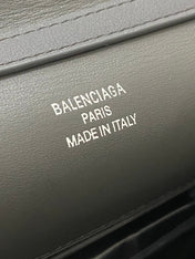 RODEO MEDIUM BAG 35 IN GREY SMOOTH CALFSKIN SILVER HARDWARE