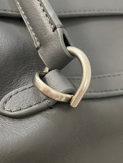 RODEO MEDIUM BAG 35 IN GREY SMOOTH CALFSKIN SILVER HARDWARE