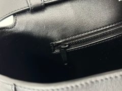 DOWNTOWN S CROSSBODY BAG 30 IN BLACK SOFT LAMBSKIN