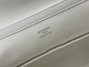 RODEO MEDIUM BAG 35 IN WHITE SMOOTH CALFSKIN SILVER HARDWARE