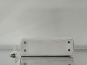RODEO MEDIUM BAG 35 IN WHITE SMOOTH CALFSKIN SILVER HARDWARE