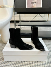 ANKLE BOOTS 45 MM IN BLACK SUEDE