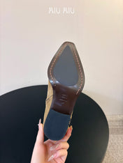 MIUMIU 26S WESTERN ANKLE BOOTS IN SAND BEIGE SUEDE