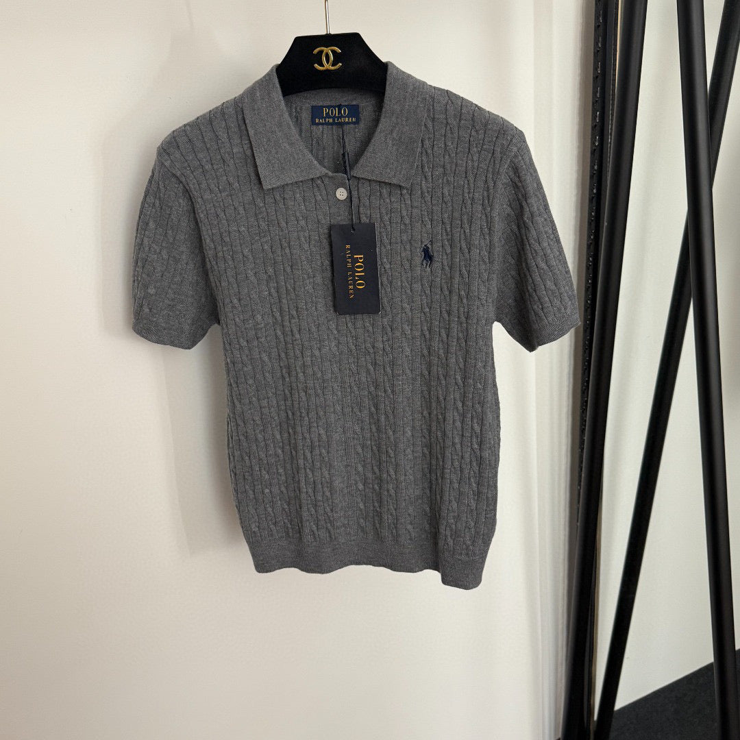 RALPH LAUREN 25S SHORT-SLEEVE POLO SHIRT WITH COLLAR 271