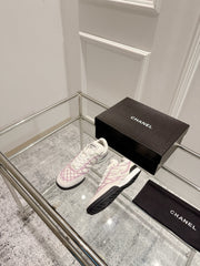 CASUAL SNEAKER IN WHITE AND PURPLE CALFSKIN