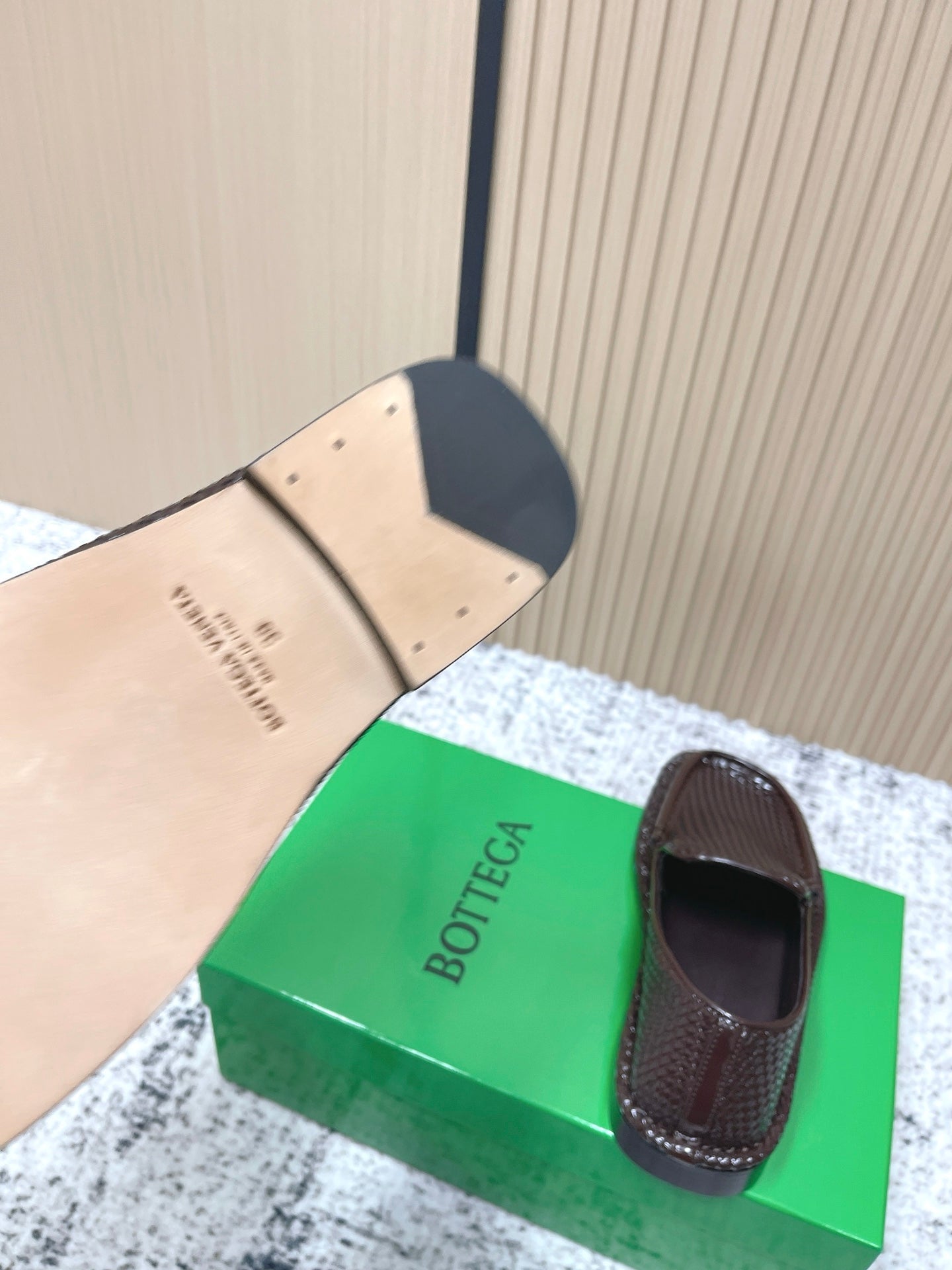 BOTTEGA VENETA 26S LOAFERS IN DARK BROWN INTRECCIATO CALFSKIN