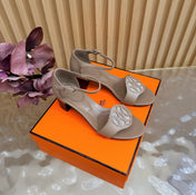 HM 26S MARQUISE SANDAL 45MM IN BROWN CALFSKIN